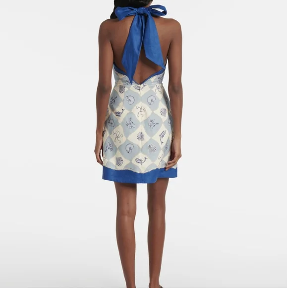 Alemais Pia printed linen minidress - Picture 2 of 13